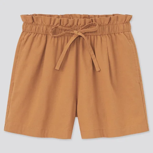 WOMEN Cotton Linen Relax Shorts messiah