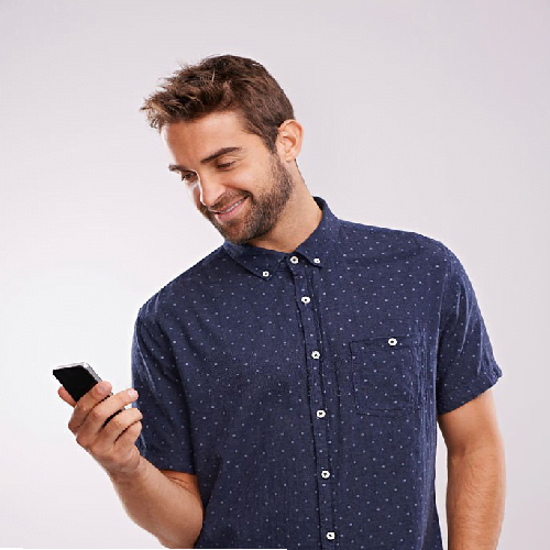 blue half sleeve shirts