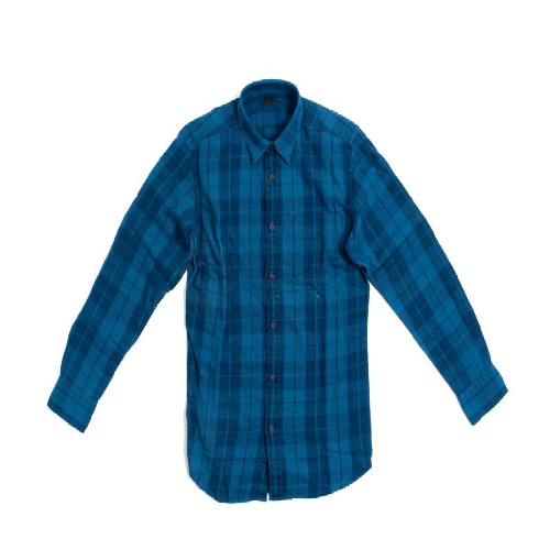 blue men shirt display