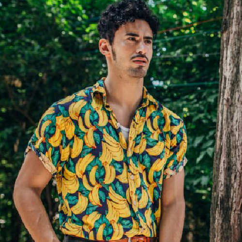 messiah half sleeve floral shirt