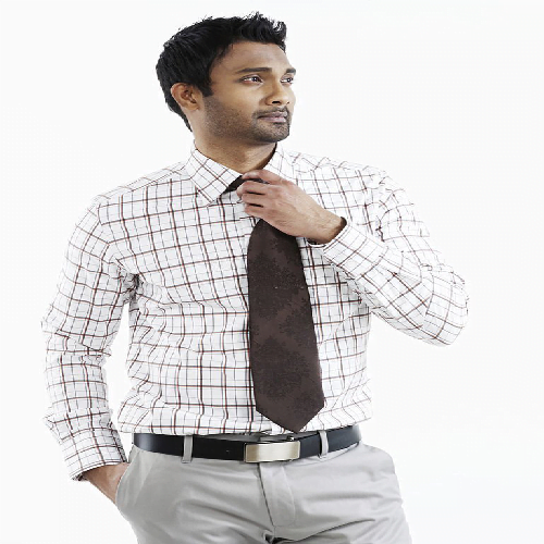 messiah white checked shirts